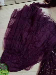 purple sharara set💜