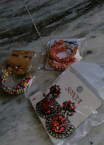 3 Pics Earings With Beautiful Look✨