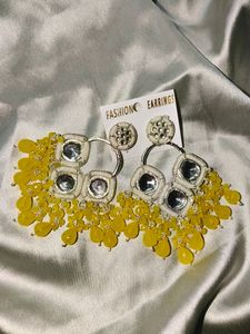 Yellow Peral Earings