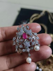 silver hair clip