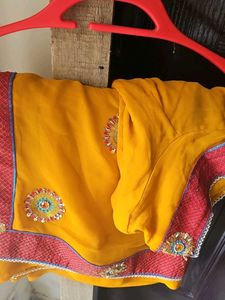 Elegant Yellow Saree
