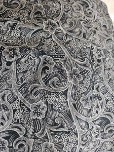 black Saree with beautiful patterns