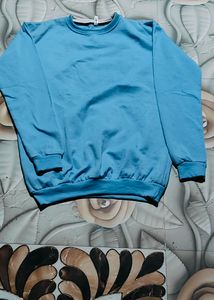Blue Crew Neck Sweatshirt