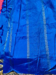 Royal Blue Silk Blend Saree