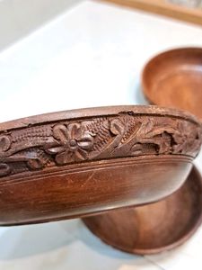 New Wooden Antique Bowl Set Of 3