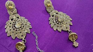 Gold Tone Indian Jewelry Set