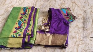 One Time Use Saree Paithani Totali New Hai