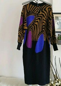 80s Vintage  Sweater Dress
