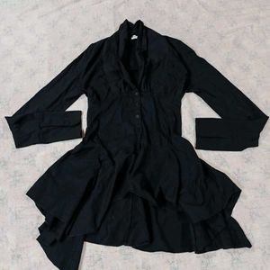 🖤 Edgy Black Peplum SHIRT ! 🖤
