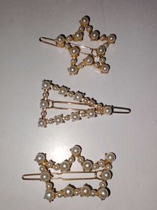 Pearl Hair Clip Set