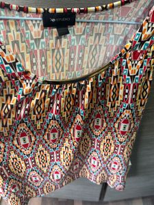 Multi Color Sleeve Less Top For Women