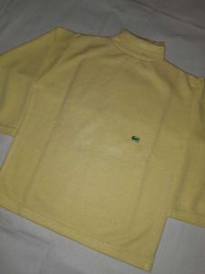 High Neck Cotton Tshirt 🛍 - Yellow