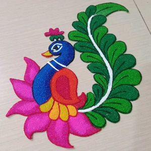 Ready Made Rangoli Peacock🦚🦚