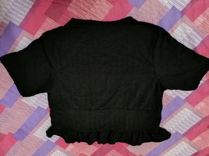 New Stylish Black Crop Top