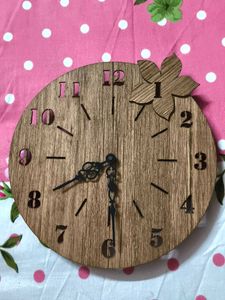 Wooden Flower Clock