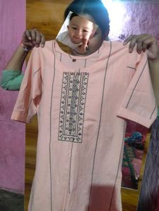 A Peach Colour Short Kurti