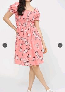 Floral Pink Mini Dress