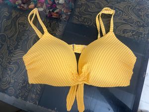 Yellow Stylish Bra For Beach