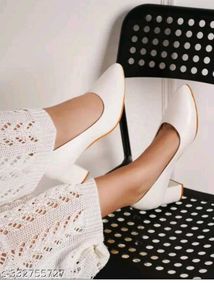 White Colour Heel