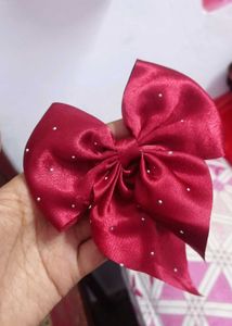 Small Cute Bow Combo Red