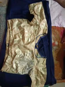Back Neck Design With Side Zip Lining Blouse