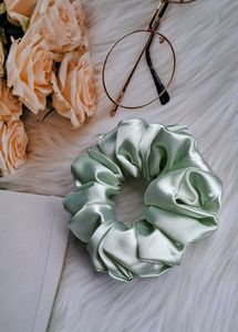 Satin Pastel Scrunchie