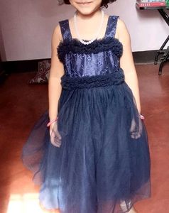 Cute Navy Blue Party Dress