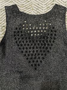 Glitter Bodycon With Back Cut Out Dress
