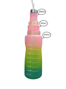 Gradient Hydration Water Bottle Set Of 3