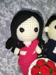 Crochet Wedding Couple Dolls