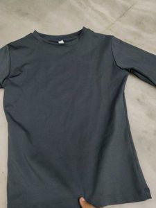 Grey Full Sleeve Top
