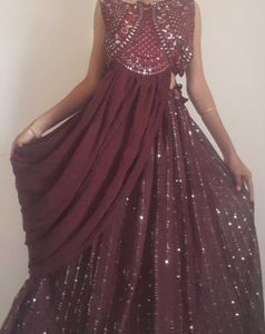 Lehenga with crop top