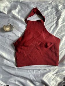 backless halter neck top