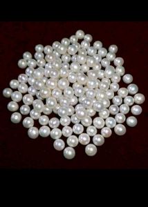 50 pcs of White ashining beads