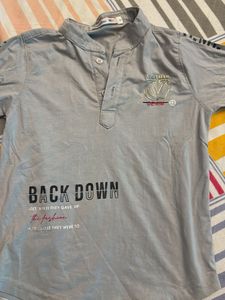 Boy's Grey Graphic Tee