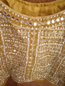 Embroidered Blouse with beautiful mirror work