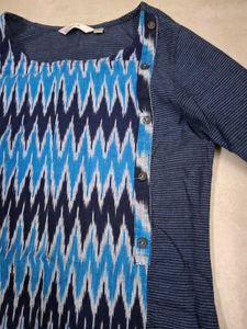 MAX Blue Patterned Kurti