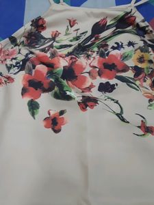 Floral Print Spaghetti Strap Dress
