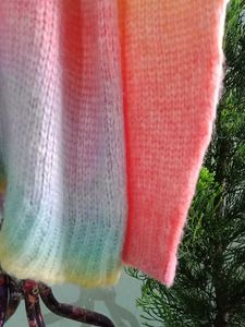 Pastel Rainbow Knit Sweater