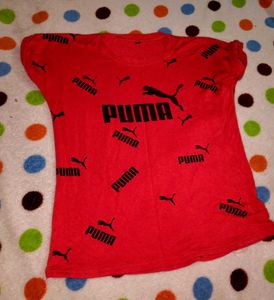 Red Puma Graphic Tee (Replica)
