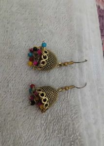Multicolored Jhumka Earrings