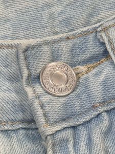 SHEIN High-Waisted Distressed Jeans