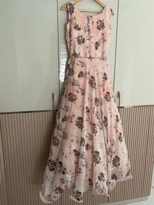 Floral Printed Georgette Gown