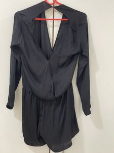Black Plunge Dress