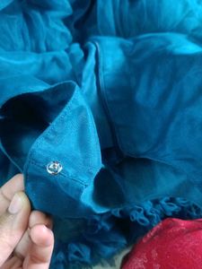 Elegant Blue Girls' Party Dress