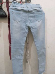 Totally New Beautiful Jeans With Shirt Style Top