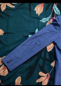 Blue Plaid Blazer - Stylish &amp; Modern for men and g