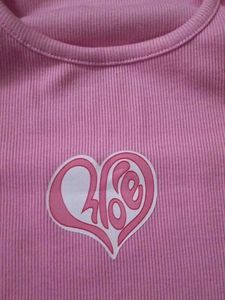Pink Heart Tank Top