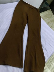 Brown Flared Trousers