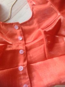 Orange Sari Blouse